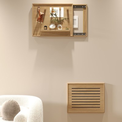 超薄弱电箱遮挡装饰多媒体电表箱遮丑神器改造装饰画盖板替换2024