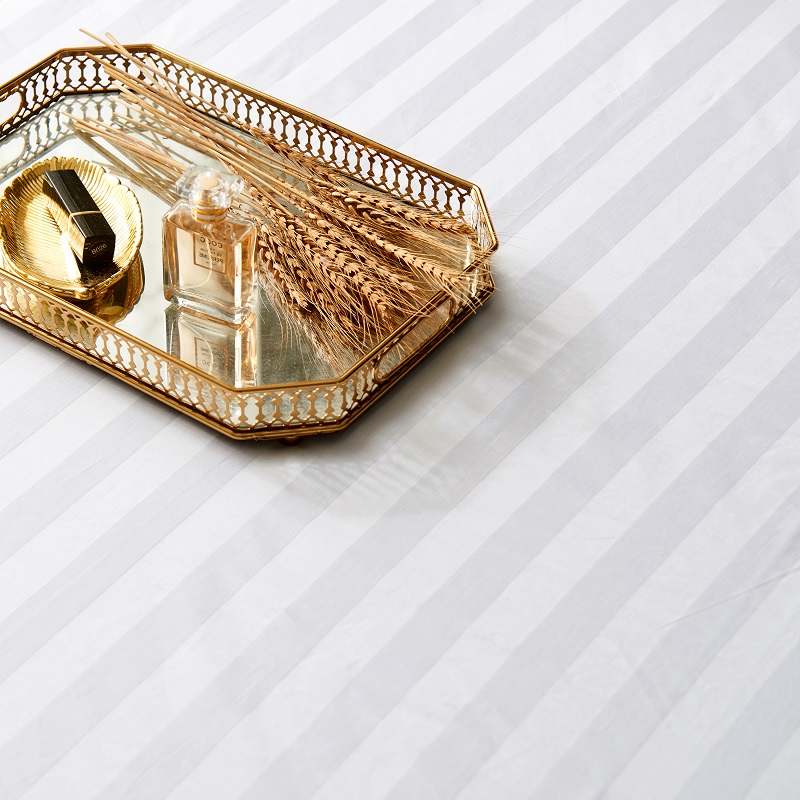 宾馆床上用品三公分条纹纯棉床包加密加厚白被单专用酒店床单单件