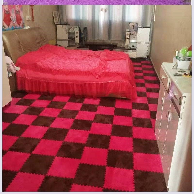 拼接地毯卧室满铺加厚绒面拼图泡沫地垫床边婴儿爬行垫阳台飘窗