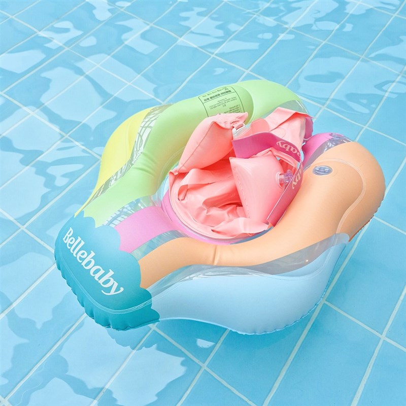 婴儿游泳圈趴圈宝宝遮阳泳圈儿童腋下圈婴幼儿救生圈坐圈0-3岁