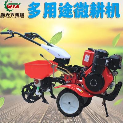 小型耘耕机玉米施肥播种耕耘机汽油柴油开沟起垄微型履带旋耕机