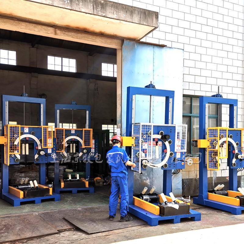 PE盘管包装机大型PE管立式缠绕包装机线缆盘卷缠绕包装机源头厂家