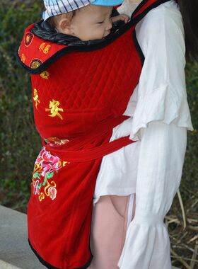 云南贵州背小孩老式传统绣花宝宝背带婴儿背N巾背袋春夏秋冬四季