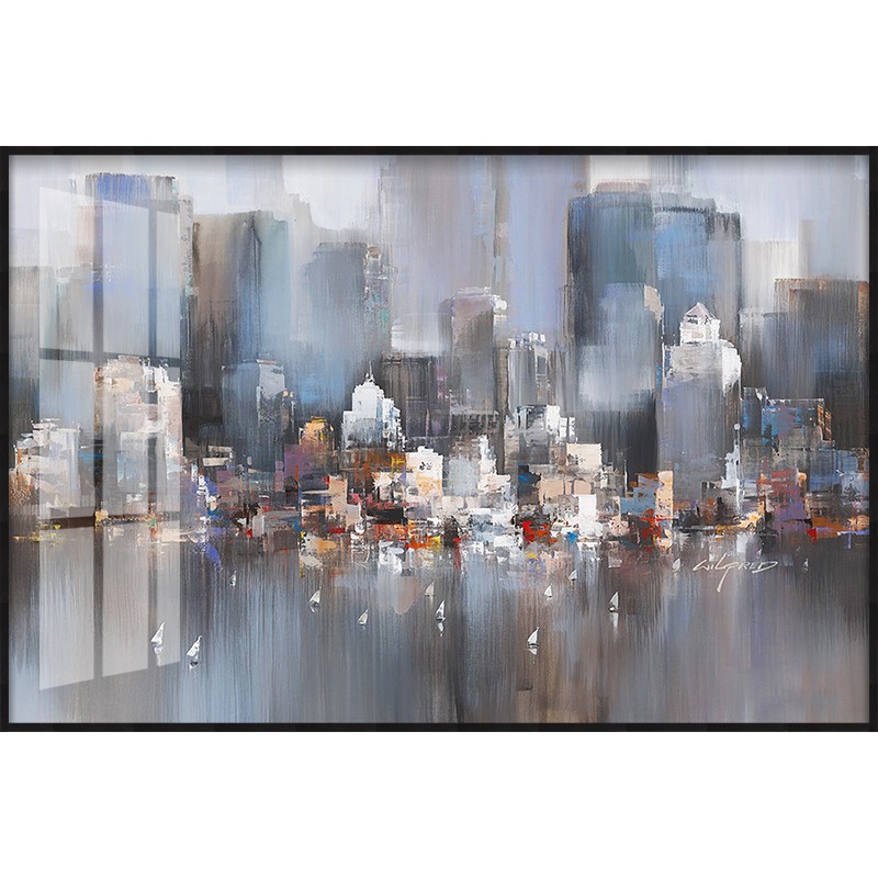 客厅餐厅抽象装饰画美式大幅沙发背景墙壁画酒店办公室样板房挂画