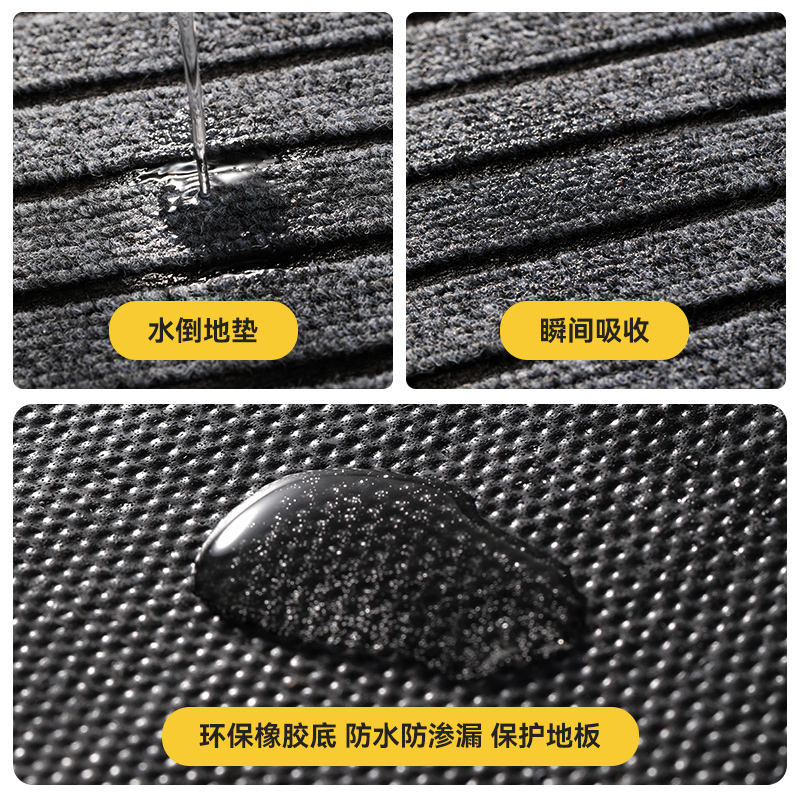 厨房地垫吸水防滑防油可擦免洗耐脏脚垫家用入户门垫进门门口地毯