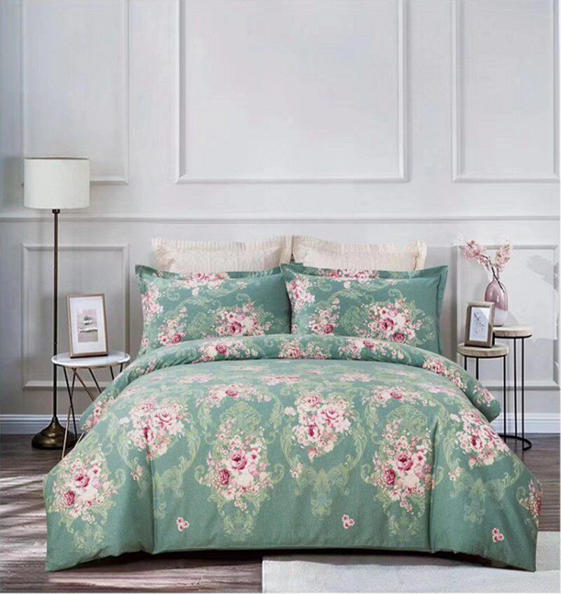 加厚纯棉磨毛床品面料单件床单被套被罩单人双人全棉四件套定制做