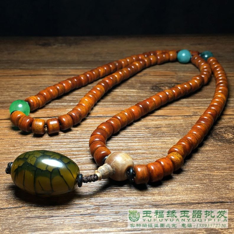 抛风天珠10龙颗天然吊坠料老佛珠牦手工纹牛西藏8高老骨化配