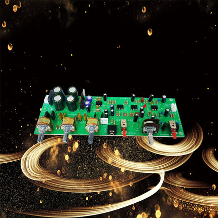 功放前置板前置调音板 前级音调板4558D发烧级成品前级前置放