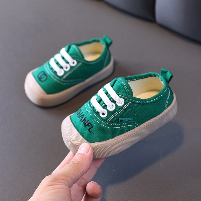 春秋季软底宝宝帆布鞋1一3w岁透气男女小童单鞋婴幼儿板鞋学步鞋