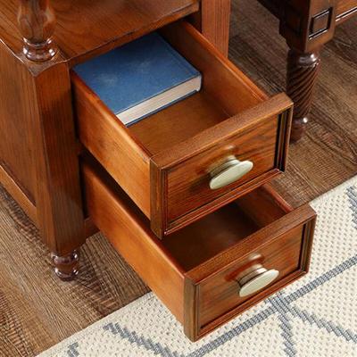 全实木边几美发边柜沙式桃几边桌窄30cm客厅储物小茶几桌子 黑胡