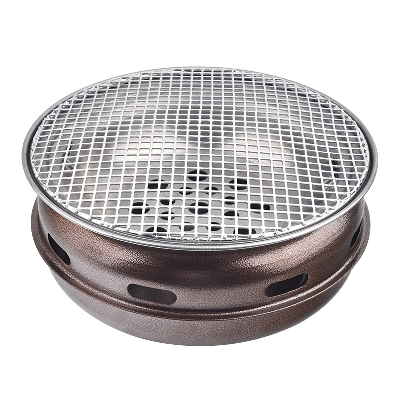 韩式碳烤炉家用烧烤炉日式炭火烤肉炉木炭烤肉锅商用炭烤炉煎肉锅