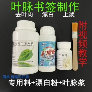 叶脉浆  树叶书签diy材料 叶脉书签制作 定制套餐 班级社团活动