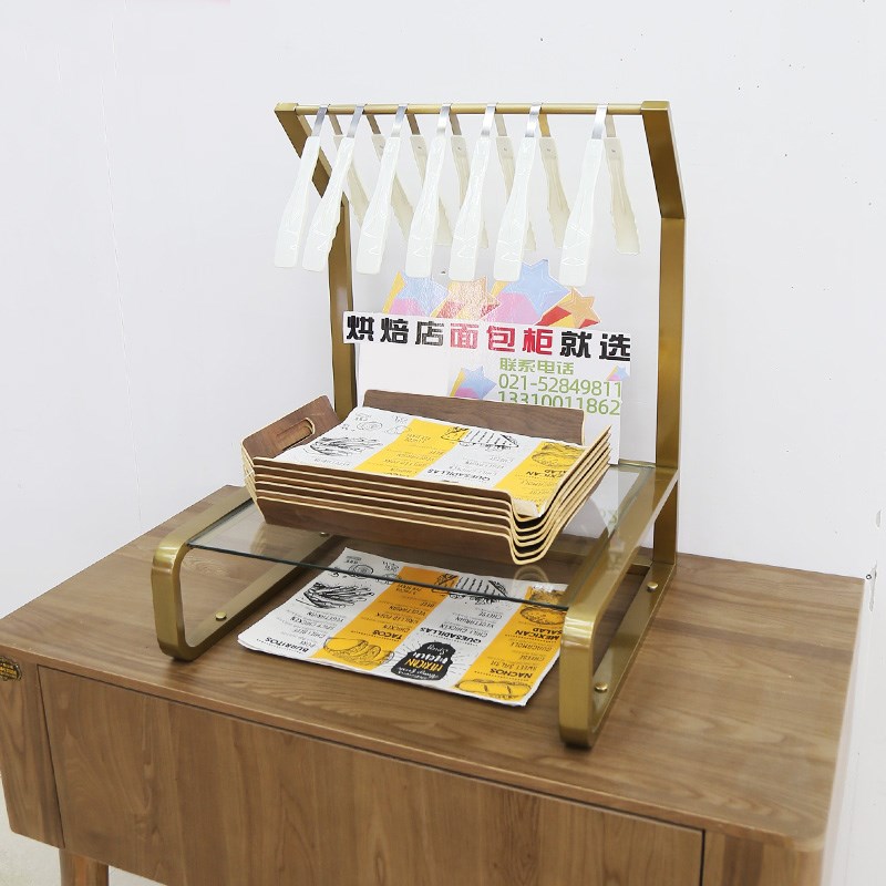 面包餐盘柜面包店叉盘柜烘焙夹盘柜蛋糕店边柜小型餐盘架取餐盘柜