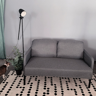 鲁斯达双人沙发套两人沙发套罩全包防尘罩简约浅灰深灰