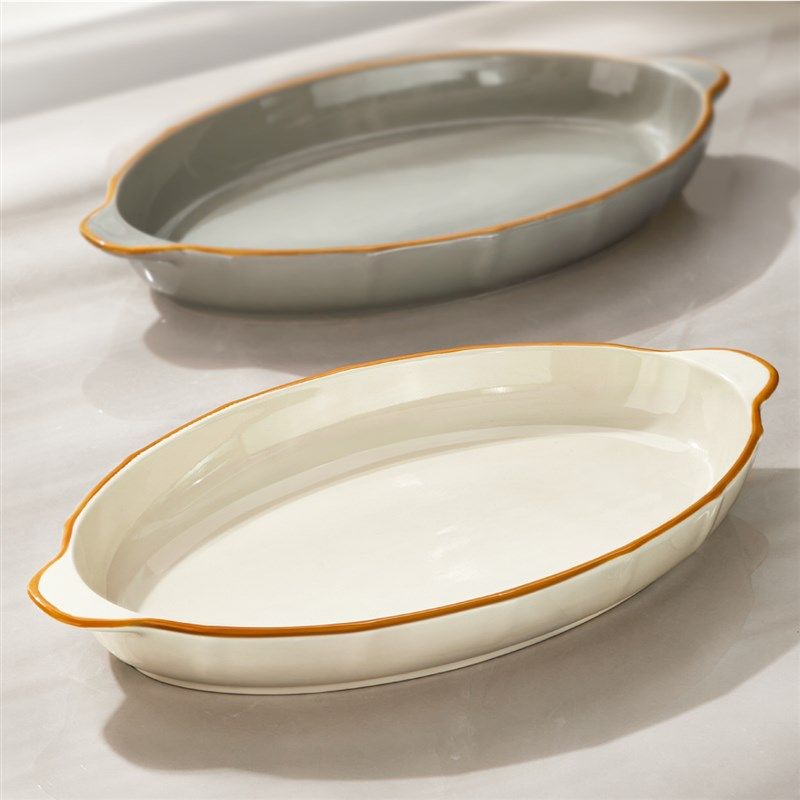 双耳陶瓷鱼盘家用蒸鱼盘子2024新款高级感鱼盆餐具大号鱼碗装鱼碟,餐饮具,盘,淘宝优惠券,粉丝福利购,淘宝优惠卷