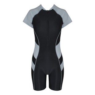 泳衣女游泳馆大码 200斤连体遮肚显瘦运动训练竞技冲浪服