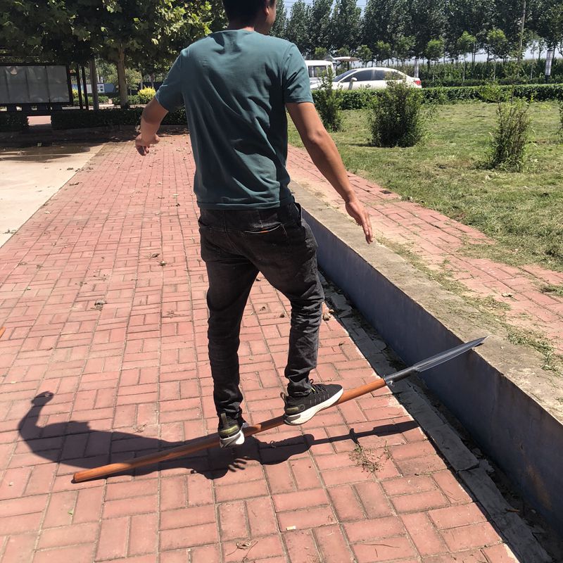 红缨枪头矛头户外祖鲁矛猎猪矛锻打霸王枪扎枪头矛枪锰钢枪头长矛