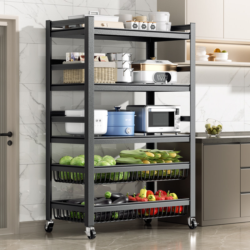 厨房菜篮子蔬菜多功能置物架落地多层锅具收纳架微波炉锅架储物架,厨房/烹饪用具,厨房置物架/置物柜/角架,淘宝优惠券,粉丝福利购,淘宝优惠卷