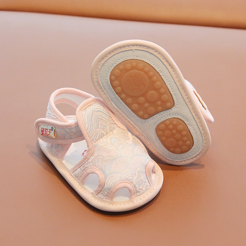 宝宝凉鞋1一2岁小宝宝公主鞋软底布鞋周岁女宝宝鞋子婴儿学步鞋夏