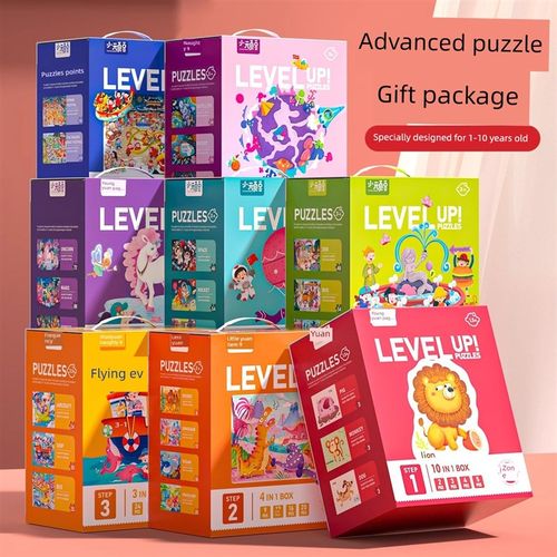 儿童拼图适合女孩和男孩2高级3至6岁及以上1积木4和半5幼儿平面图