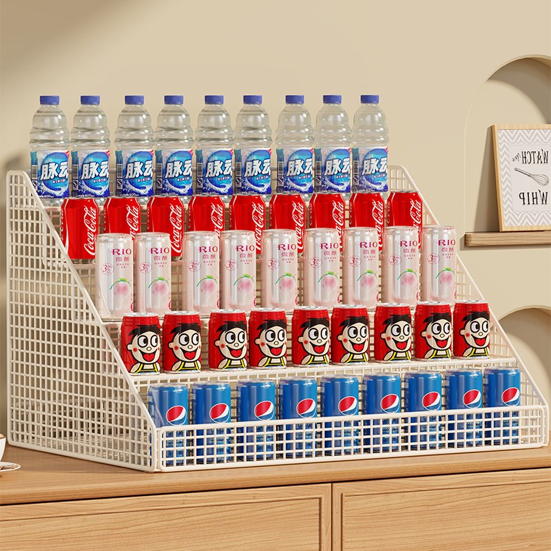 饮料展示架便利店阶梯式整理架柜台商品货架矿泉水奶茶多层陈列架