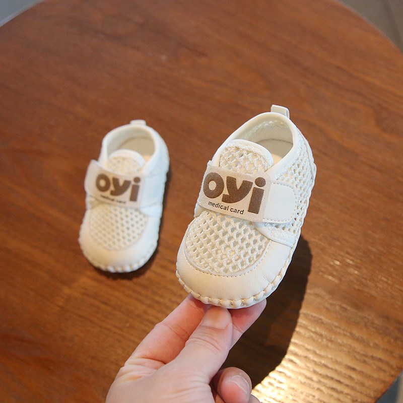 夏季婴儿网凉鞋一岁男宝宝鞋子软底6-12个月婴幼儿学步鞋防滑春秋