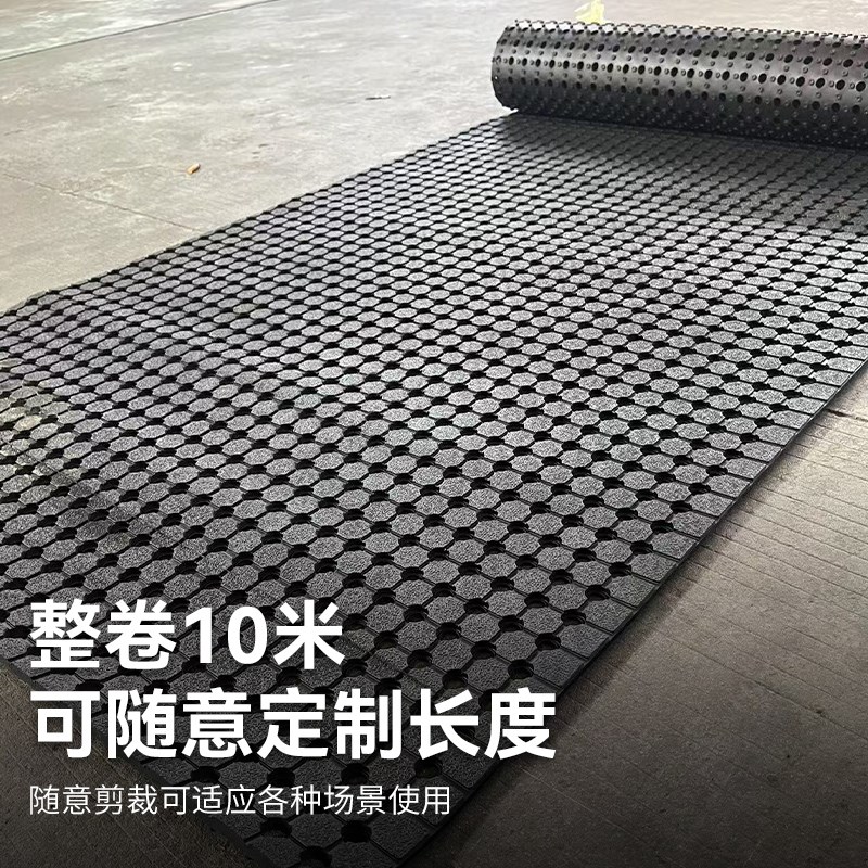 厨房防滑防油商用地垫隔水橡胶防滑垫饭店酒店吧台食堂隔水脚垫