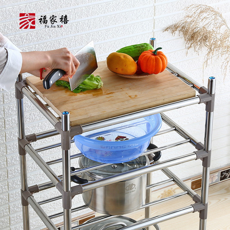 多层脸盆架不锈钢厨房卫生间落地收纳架置物架洗脸盆架子浴室角架