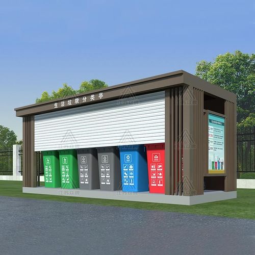 户外成品垃圾房分类房小区街道收集站智能垃圾分类亭清洁回收站