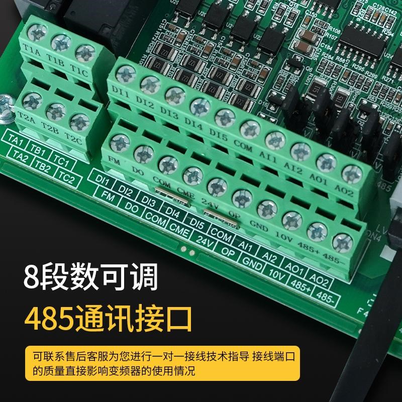 三相变频器重载380V风机水泵电机单相220V调速控制器3/4/7.5/11kW