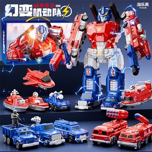 澄海2025年爆火 玩具金刚积木汽车益智3到6岁 儿童变形男孩子拼装