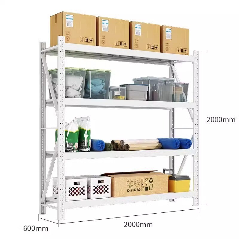 新疆加厚置物架货架可调t节多层家用仓库阳台地下室超市收纳储物