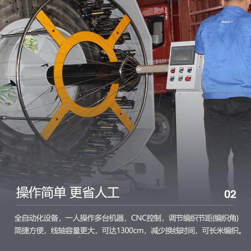 水暖管塑料软管编织机工厂直供厨卫进织水364576全动自高管速编机