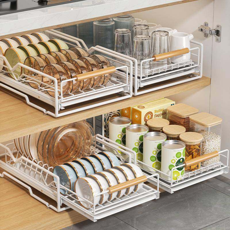 厨碗碟收纳架橱柜内置抽屉式放碗碗8903房盘拉篮抽拉盘子沥水置架,厨房/烹饪用具,抹布架/厨房清洁收纳架,淘宝优惠券,粉丝福利购,淘宝优惠卷