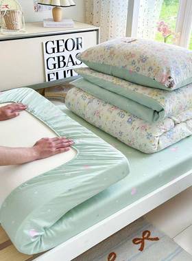 学生宿舍单人寝床笠三件套纯棉全棉夏DEP季上铺0.9室床品床单被下