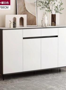 边柜子物柜置柜储客厅靠墙边柜现代简约卧室物白色CBG1022斗柜收