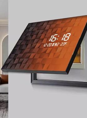 关渐变方块F97698电表箱装饰画抽几何电闸箱开钟表挂盒钟客餐厅遮