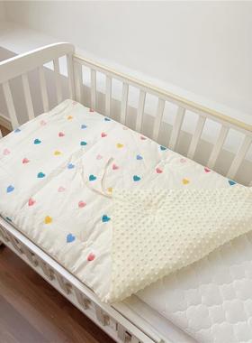 元霜宝纯棉A类幼儿园床垫被新XCP生贝儿宝小铺垫褥子小棉垫宝可拆