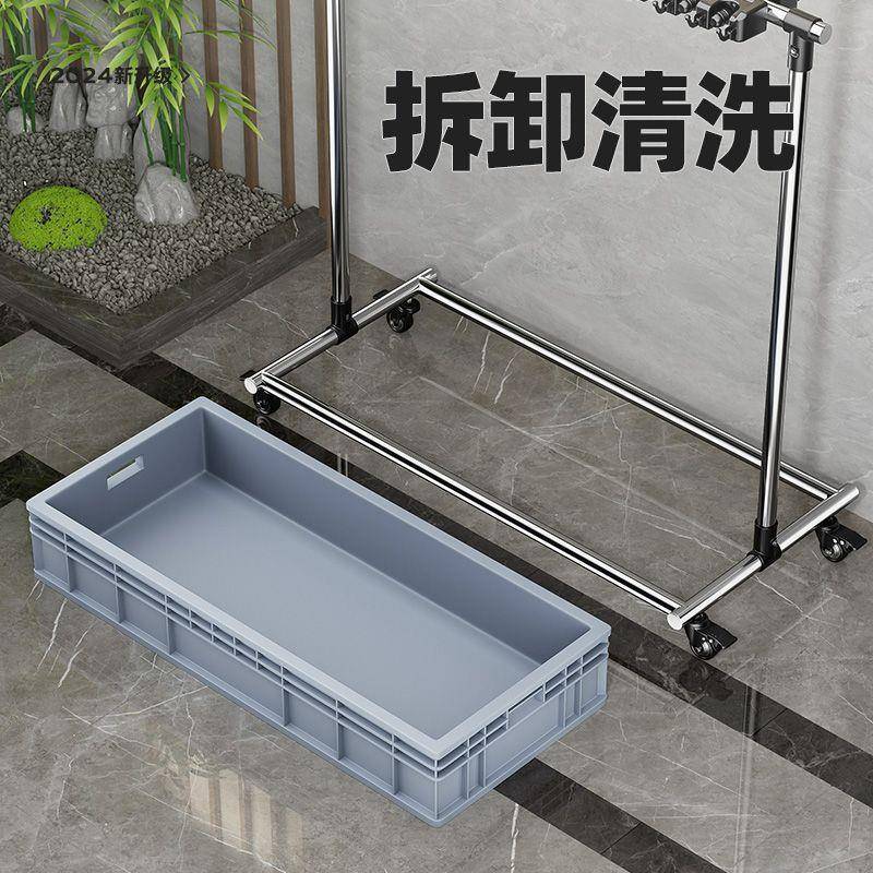 架移动54354356拖把家锈用落地式收纳扫把阳台不钢墩布池用清洁置