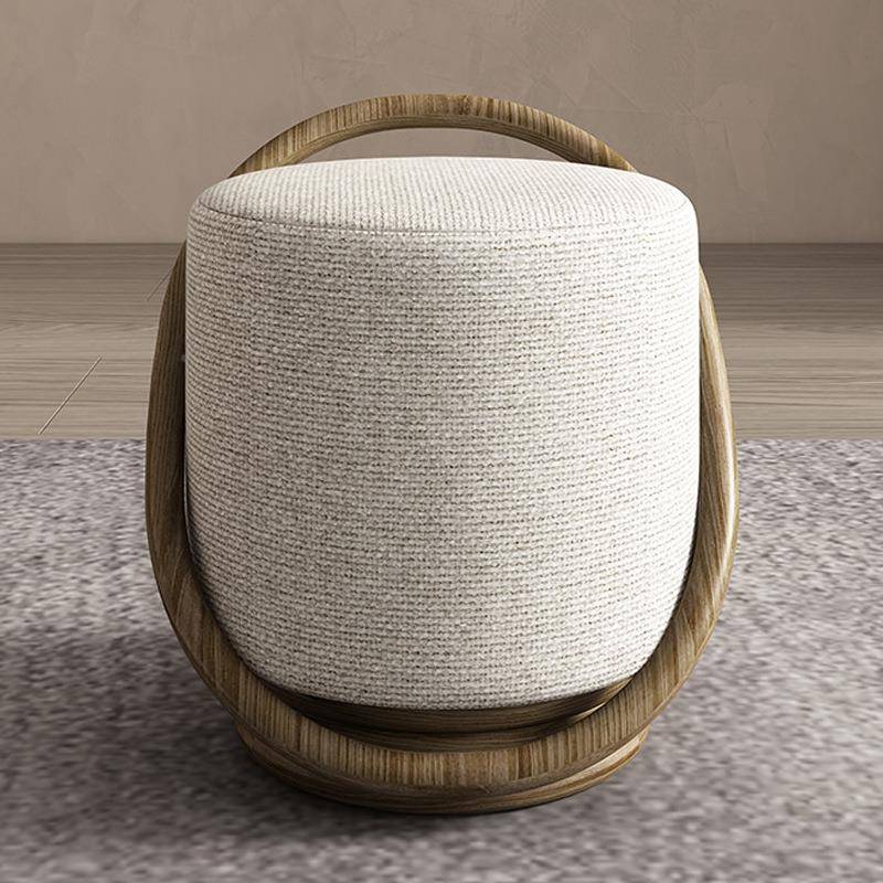 卧实木化妆凳客厅可坐具脚凳室梳妆凳子家矮台凳圆墩可182移动圆