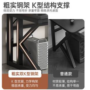 电脑桌带主机位桌椅带椅台式桌子家用房间用卧室简易电竞桌书桌