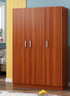 香木衣柜仓家用简木质易小木子组装出租房用收DIJ柜纳储物柜实木家具