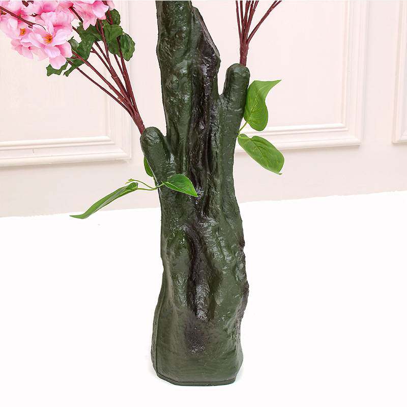 仿真桃花树假花居家装饰办公室摆件植物盆栽塑料绢花绿植客厅婚庆