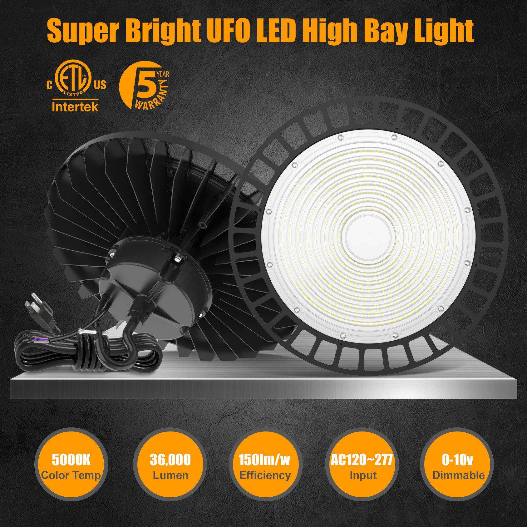 LED工矿灯UL认证200明W高流HighaBy商业照明UFO房天厂棚高95615棚