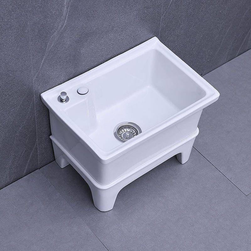 大号方形拖把长155宽拖布台控自动下洗水器陶瓷拖把盆池阳台墩布