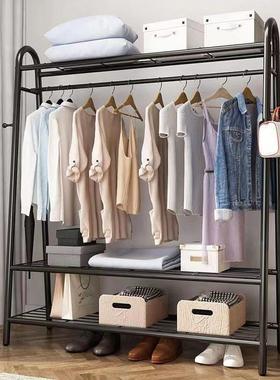 加粗款卧NUZ室衣衣架衣帽架家用简易晾衣落杆宿舍地挂架