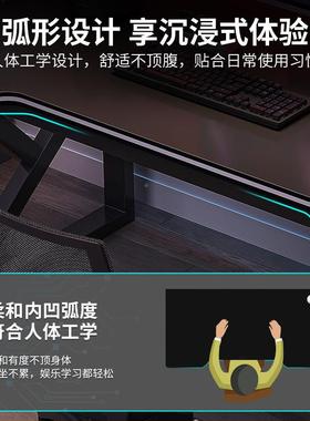 书桌双电脑桌式卧室用现代XMB简约板人式桌椅组家合套装台电竞桌