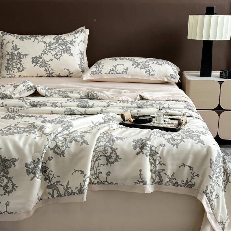 单a类母尔婴50支莱赛天丝数码印花LDKN154夏被床单枕套级四件套单