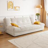 实木云朵床两用折叠可沙发多JKX功型能客厅小户沙发现代奶油风网