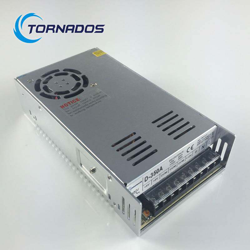 350W5V12V双路输出开关电源5V20A+12V20A双组直流稳压电源D-350A